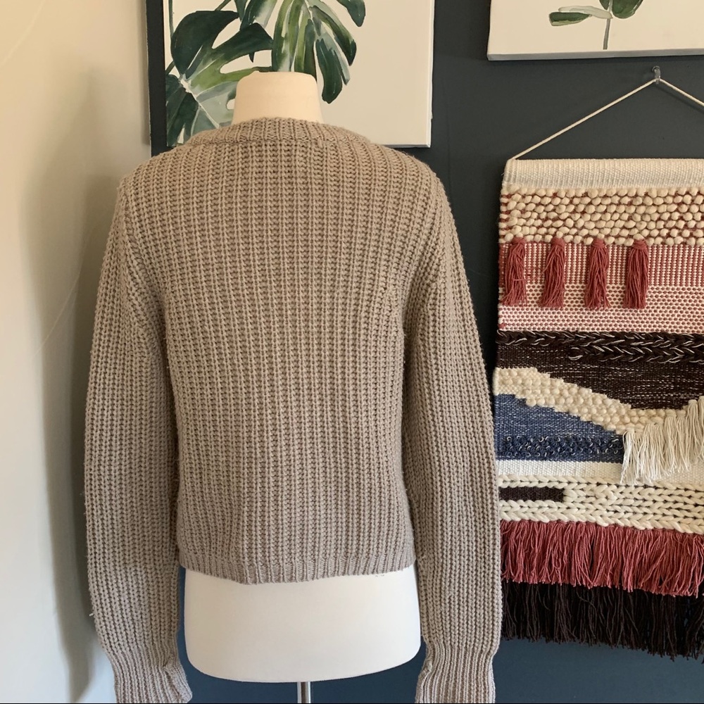 Aritzia▪️BABATON Wool Chunky Knit Sweater. XS - Picture 6 of 7